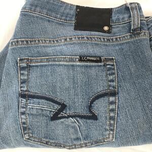 Z. Cavaricci Denim Capri Jeans Straight Leg Women 18 Cotton Blend Stretch Plus
